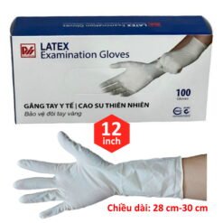 găng tay Y tế Duy Hàng Latex có bột dài 12 inch size S